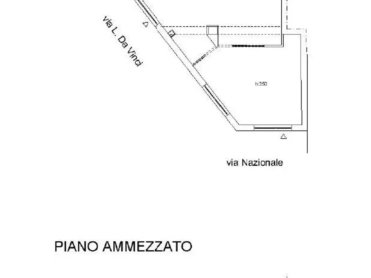 Negozio in Via Nazionale, Matera, {3} - Planimetria 1