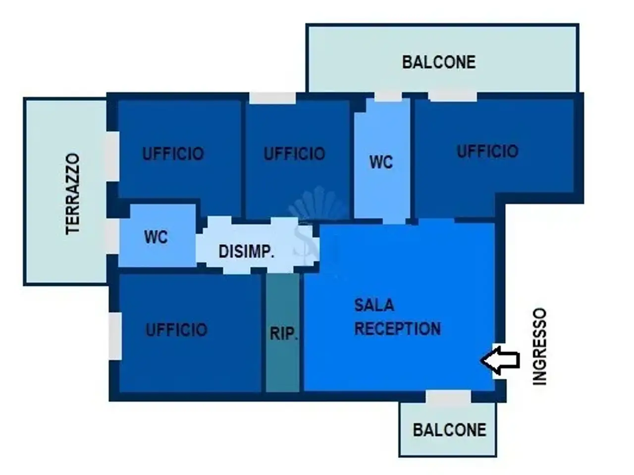 Ufficio in Via Caduti di Nassyria, Santa Maria Capua Vetere, {3} - Planimetria 1