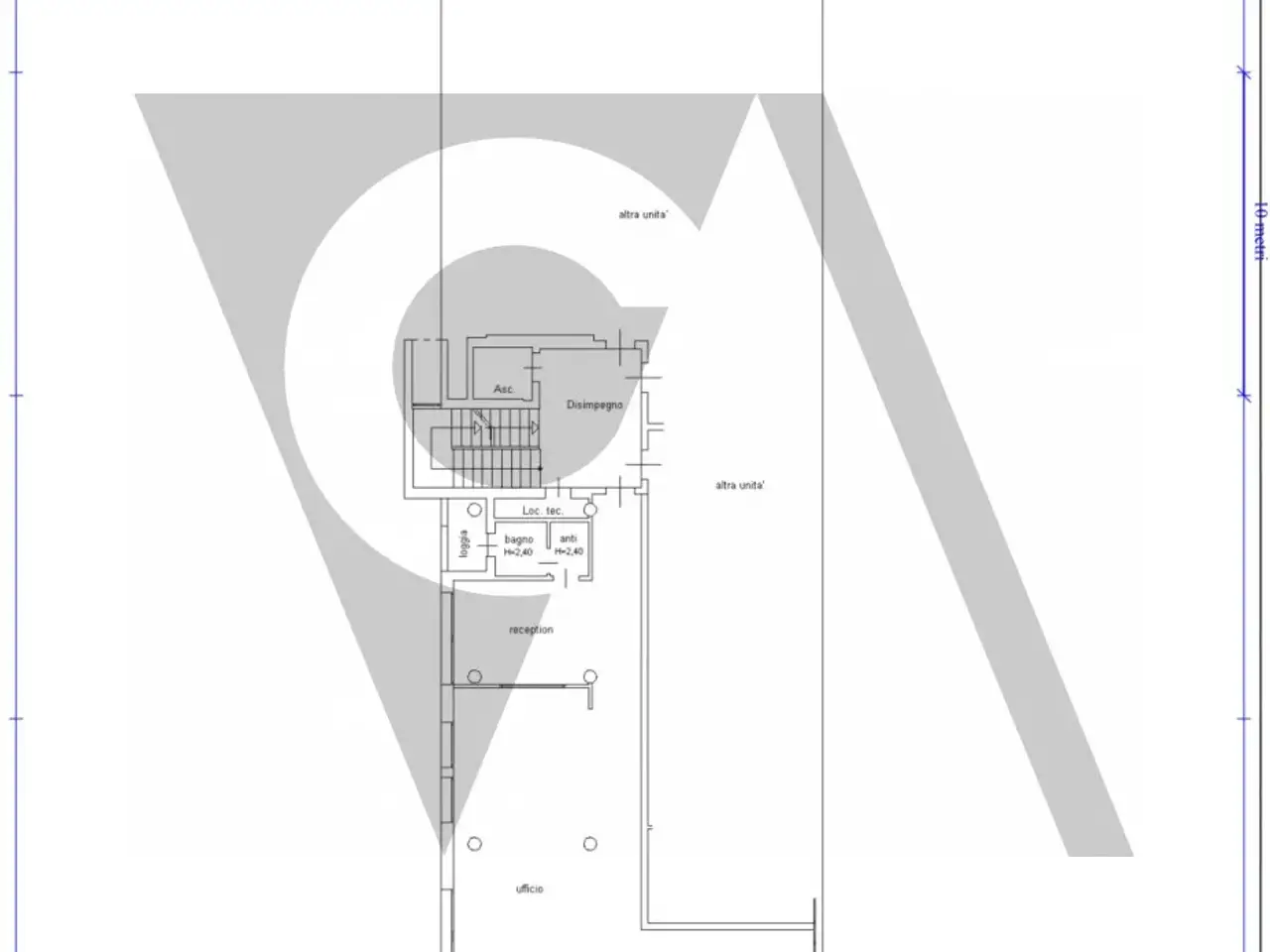 Ufficio in Via Giuseppe Verdi 117, Campodarsego, {3} - Planimetria 1