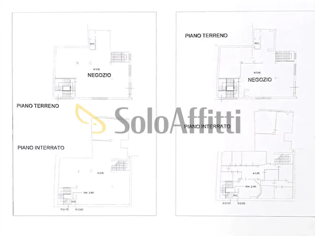 Negozio in Via del Romitorio, Siena, {3} - Planimetria 1