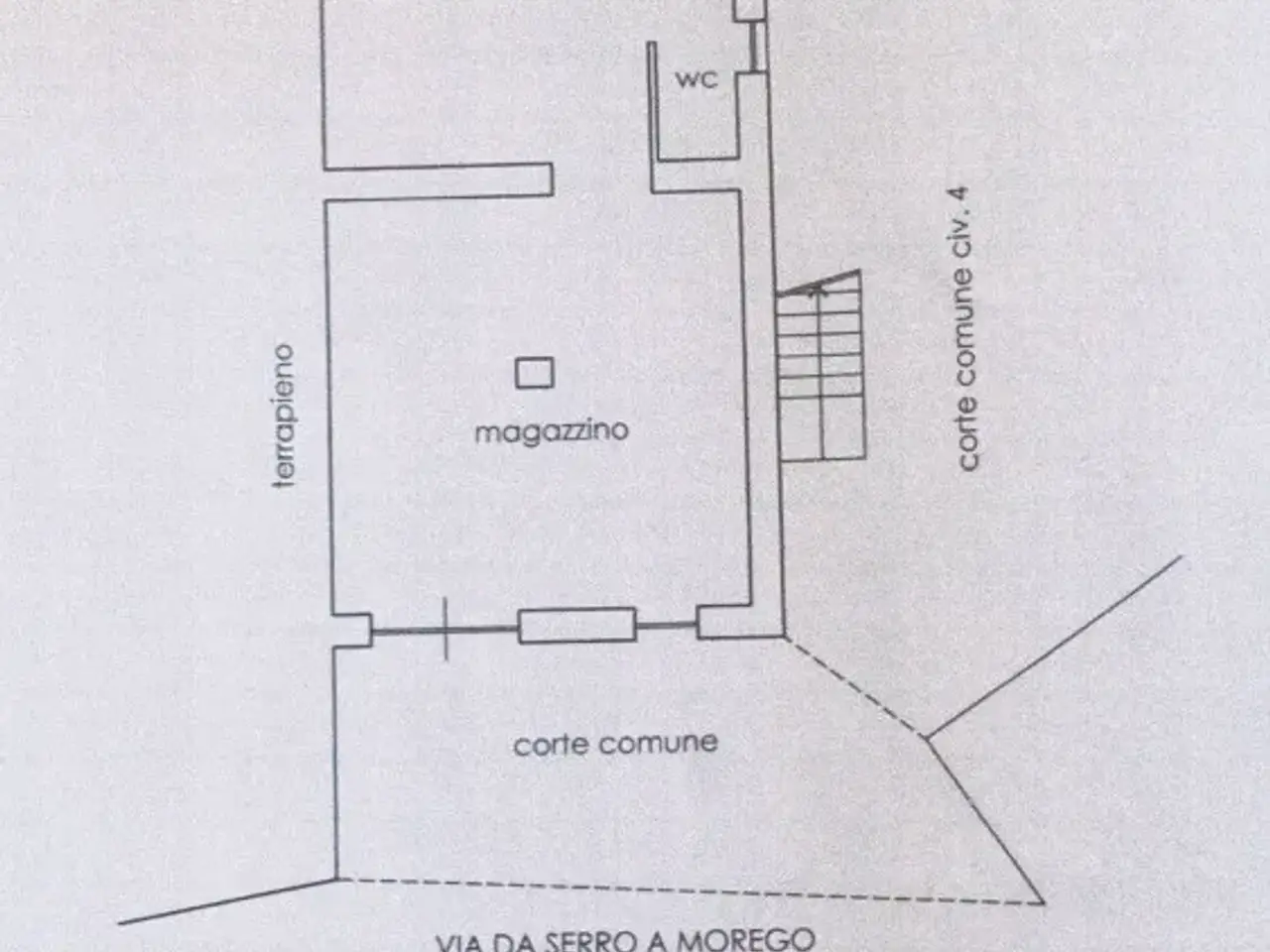 Magazzino in Salita da Serro a Morego 4, Genova, {3} - Planimetria 1