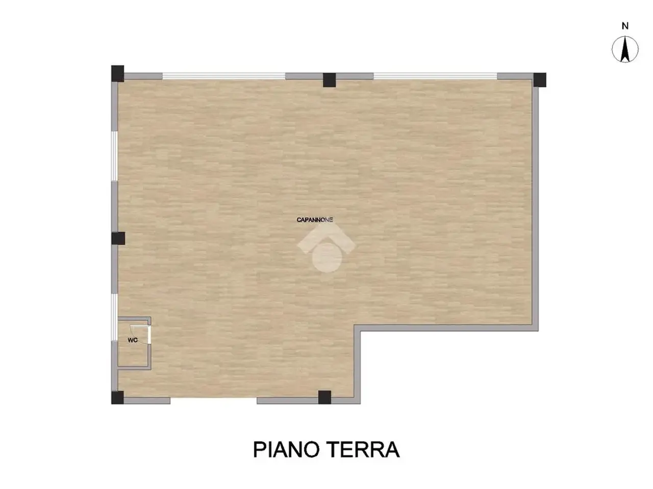 Capannone in Via Stradivari 9, Quinzano D'Oglio, {3} - Planimetria 1