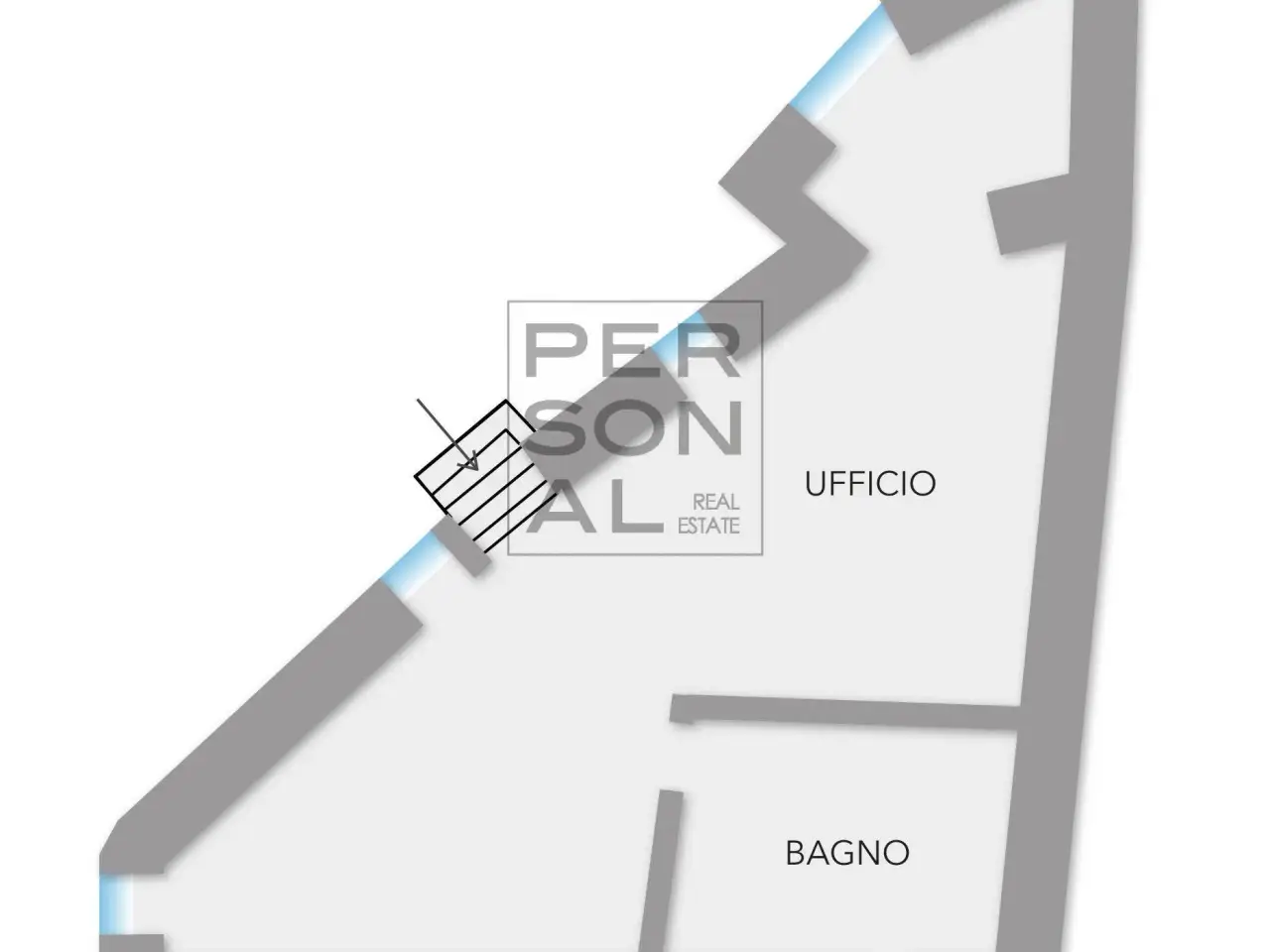 Ufficio in Via Chimelli 10/12, Pergine Valsugana, {3} - Planimetria 1