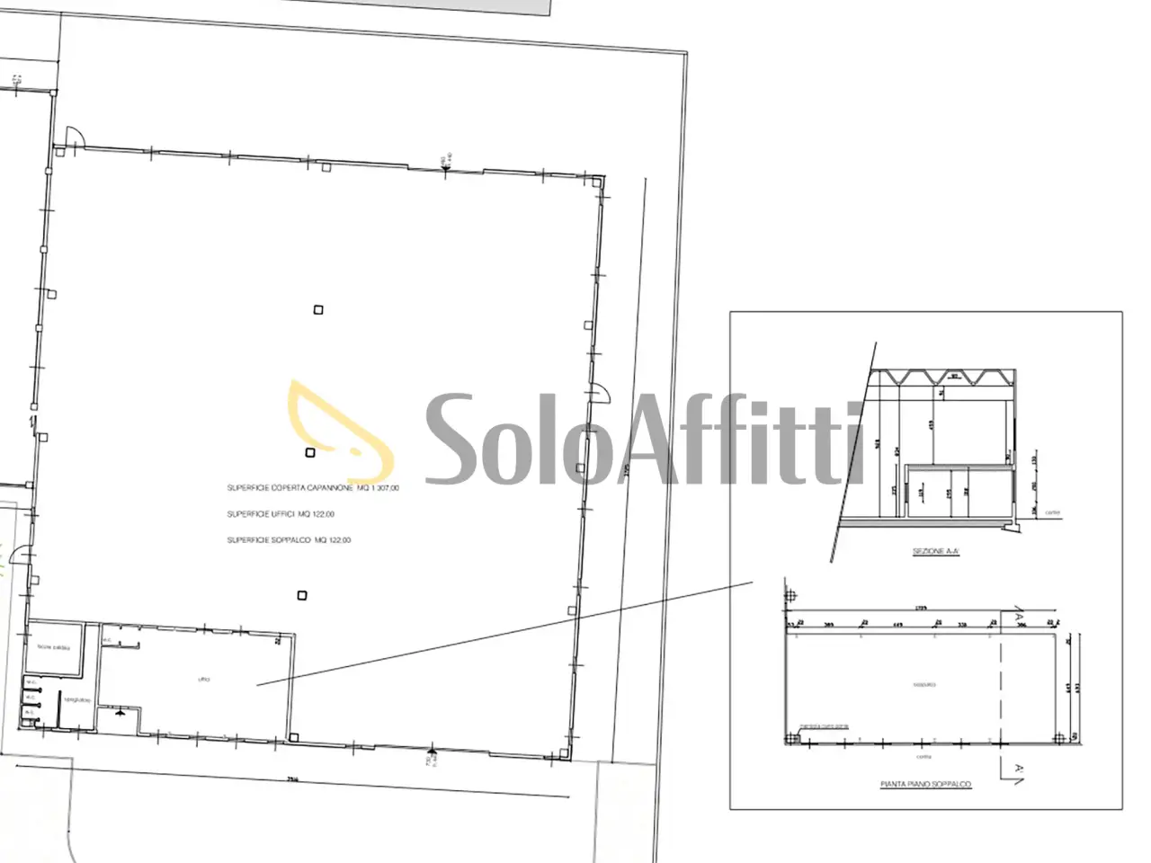 Capannone in , Giussano, {3} - Planimetria 1