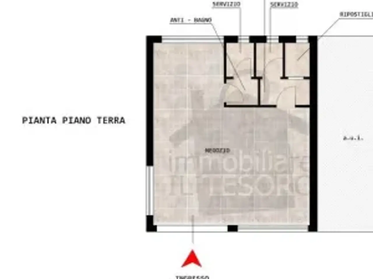 Negozio in Via Mondolfo, Rimini, {3} - Planimetria 1
