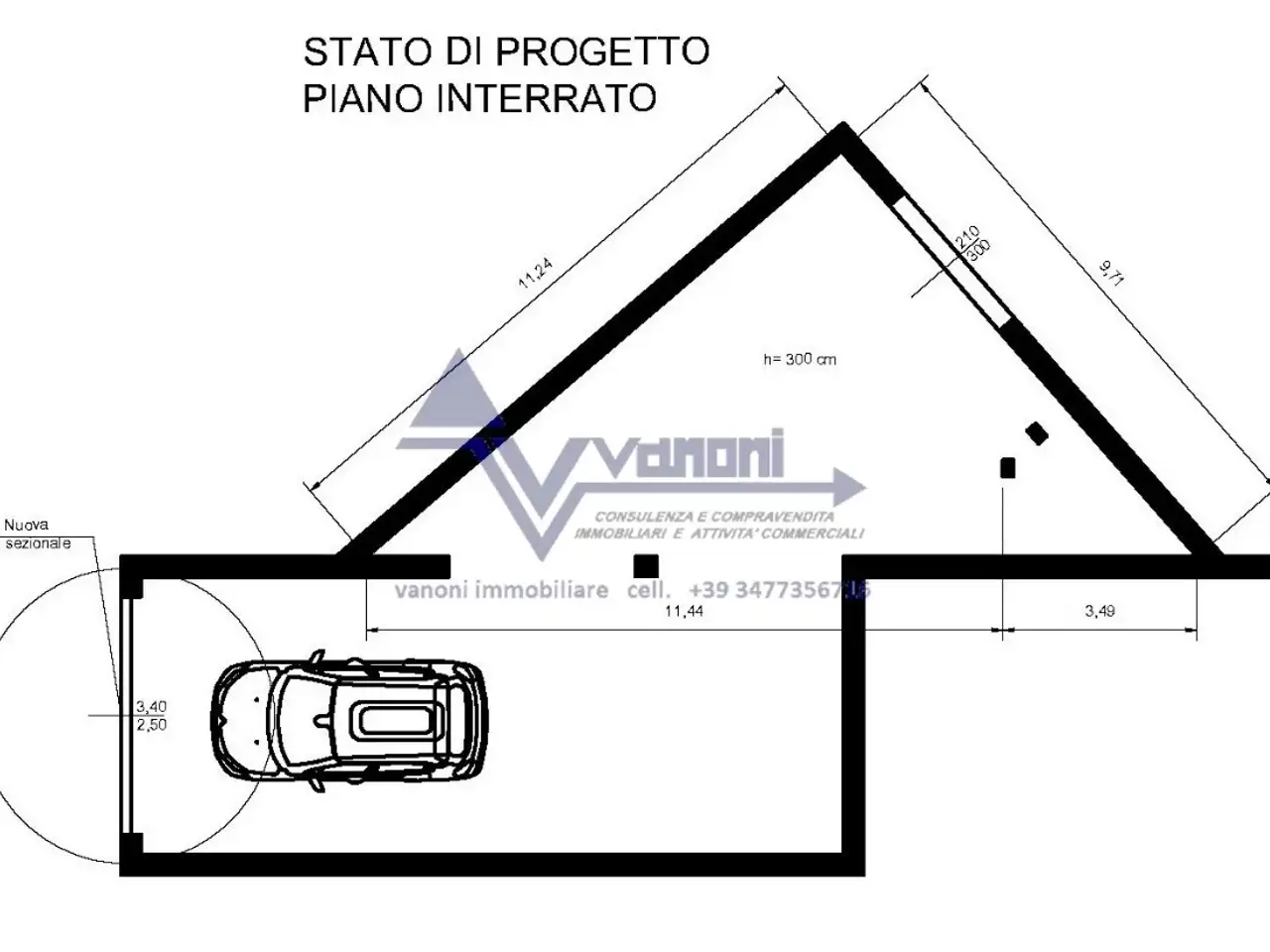 Magazzino in Ruggeri da Stabello, Bergamo, {3} - Planimetria 1