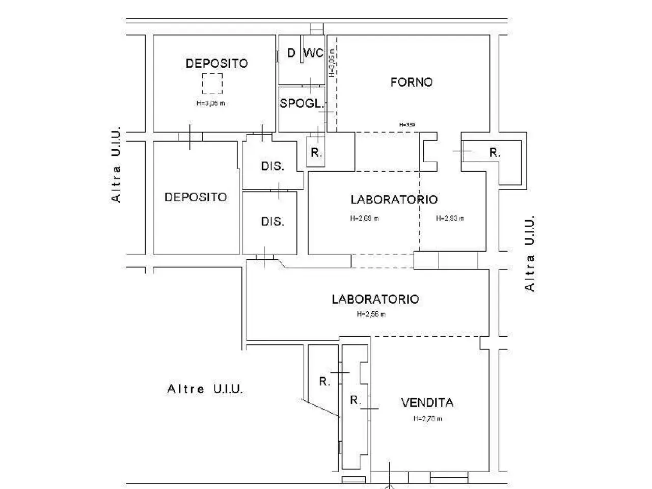 Negozio in Via Mentana , Livorno, {3} - Planimetria 1