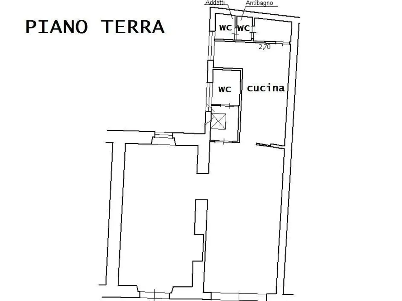 Immobile commerciale in Via Enrico De Nicola, Reggello, {3} - Planimetria 1