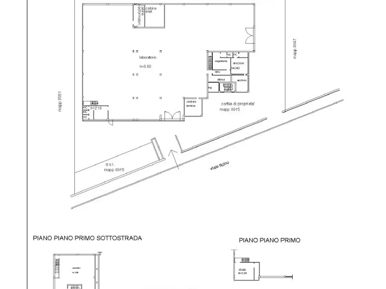 Capannone in Viale Ticino 32, Lonate Pozzolo, {3} - Planimetria 1