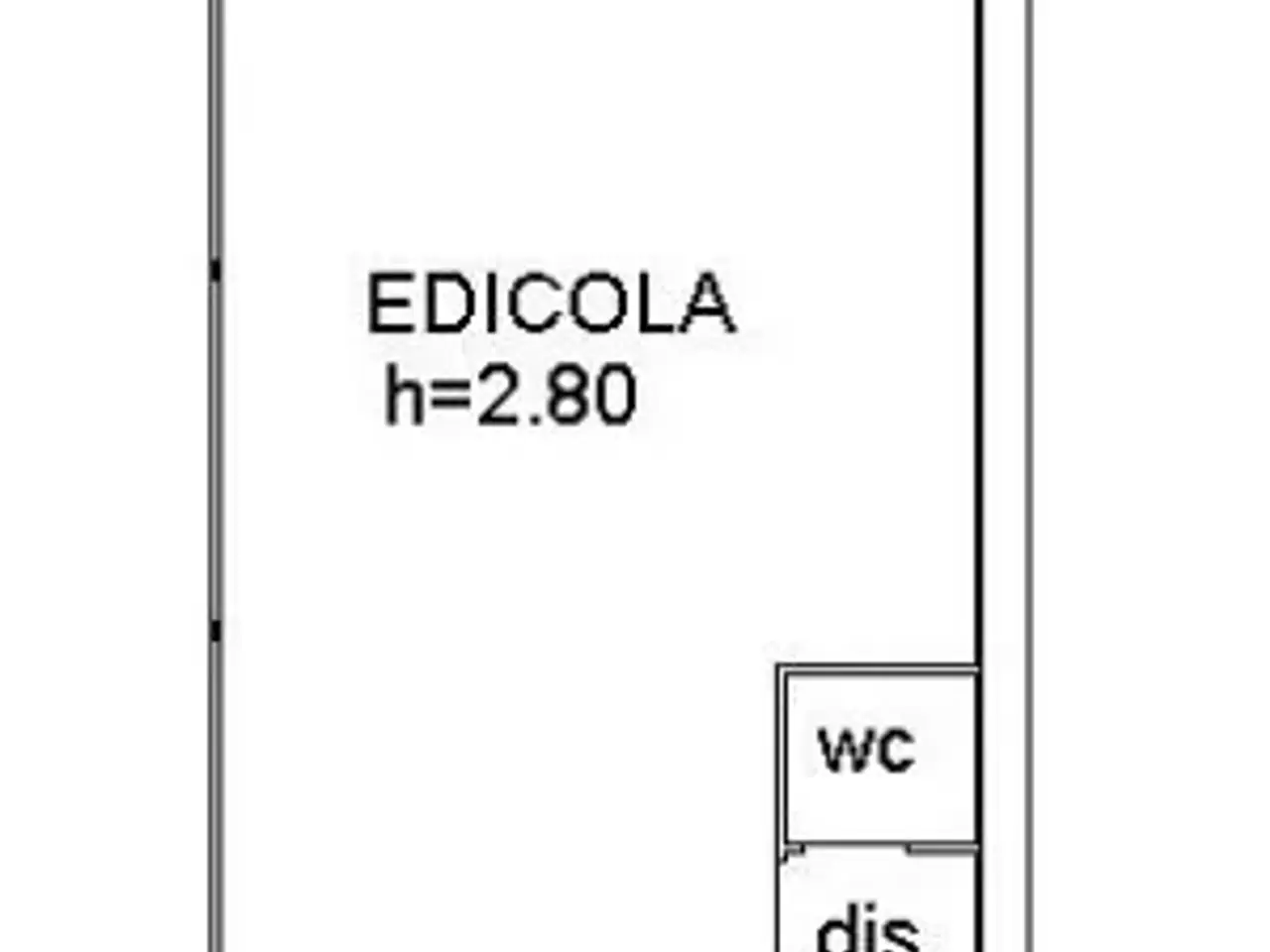 Edicola in Viale Stadio, Magenta, {3} - Planimetria 1