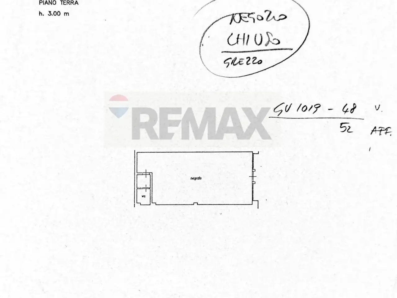 Negozio in Via Cavour, Belluno, {3} - Planimetria 1
