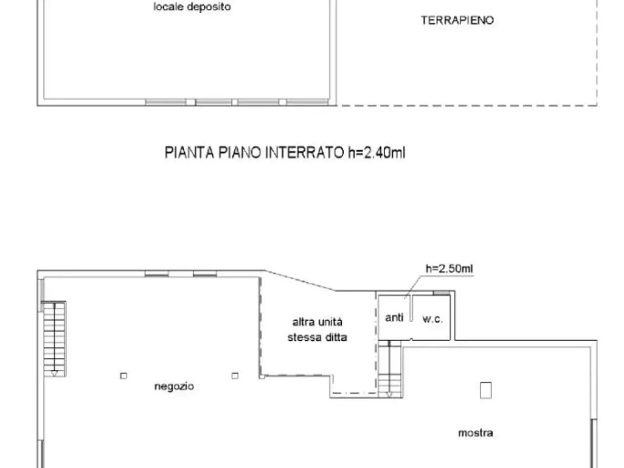Negozio in Via Postumia Centro 21, San Biagio Di Callalta, {3} - Planimetria 1