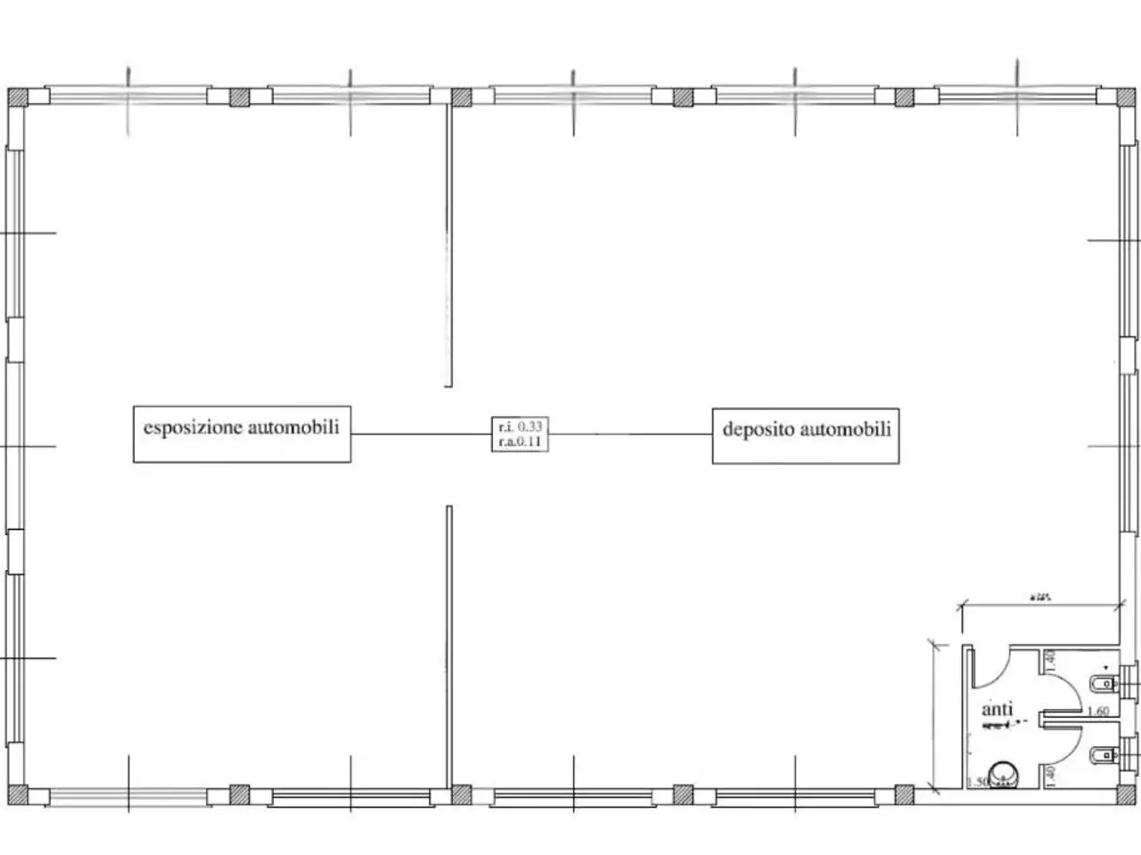Capannone in Via Montanari 1913, Gambettola, {3} - Planimetria 1