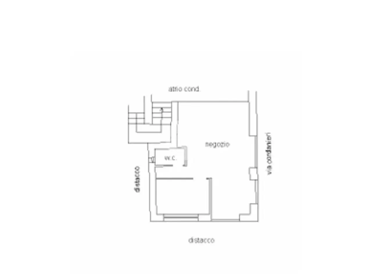 Negozio in Via Cordanieri, Genova, {3} - Planimetria 1