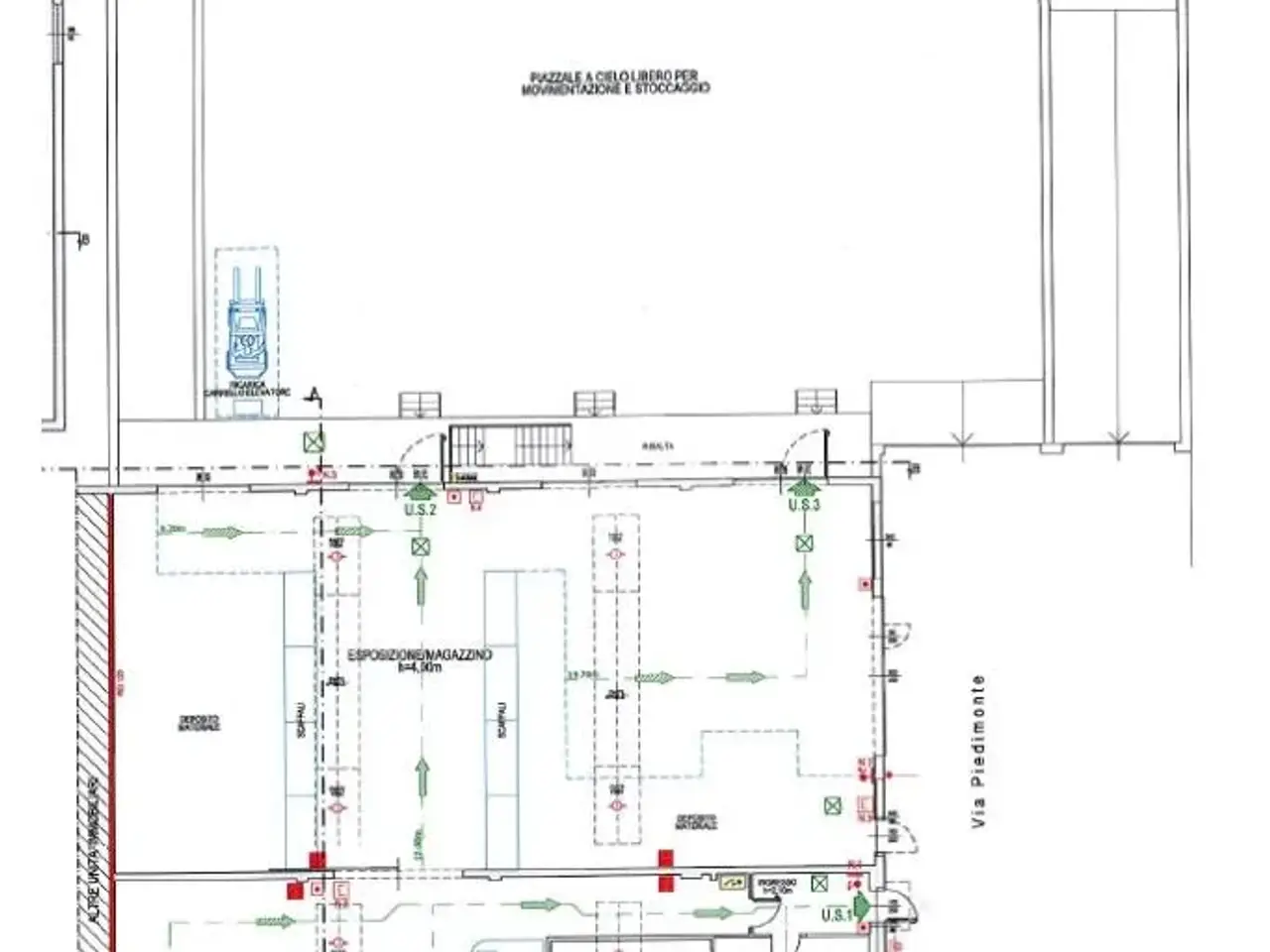 Capannone in Via Piedimonte 58, Valmadrera, {3} - Planimetria 1