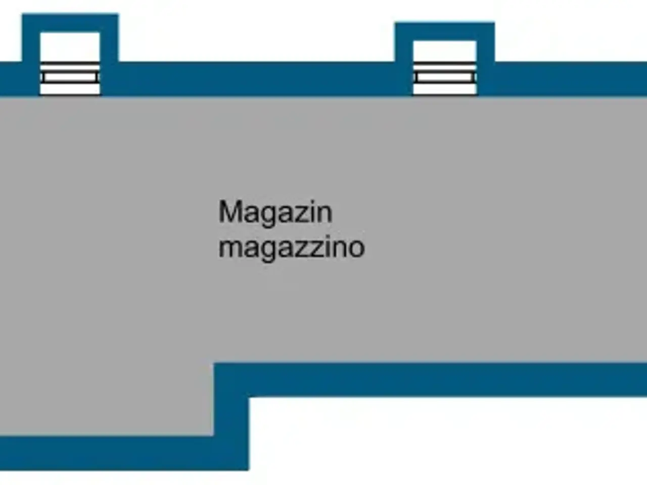 Magazzino in Via Giacomo Leopardi, Merano, {3} - Planimetria 1