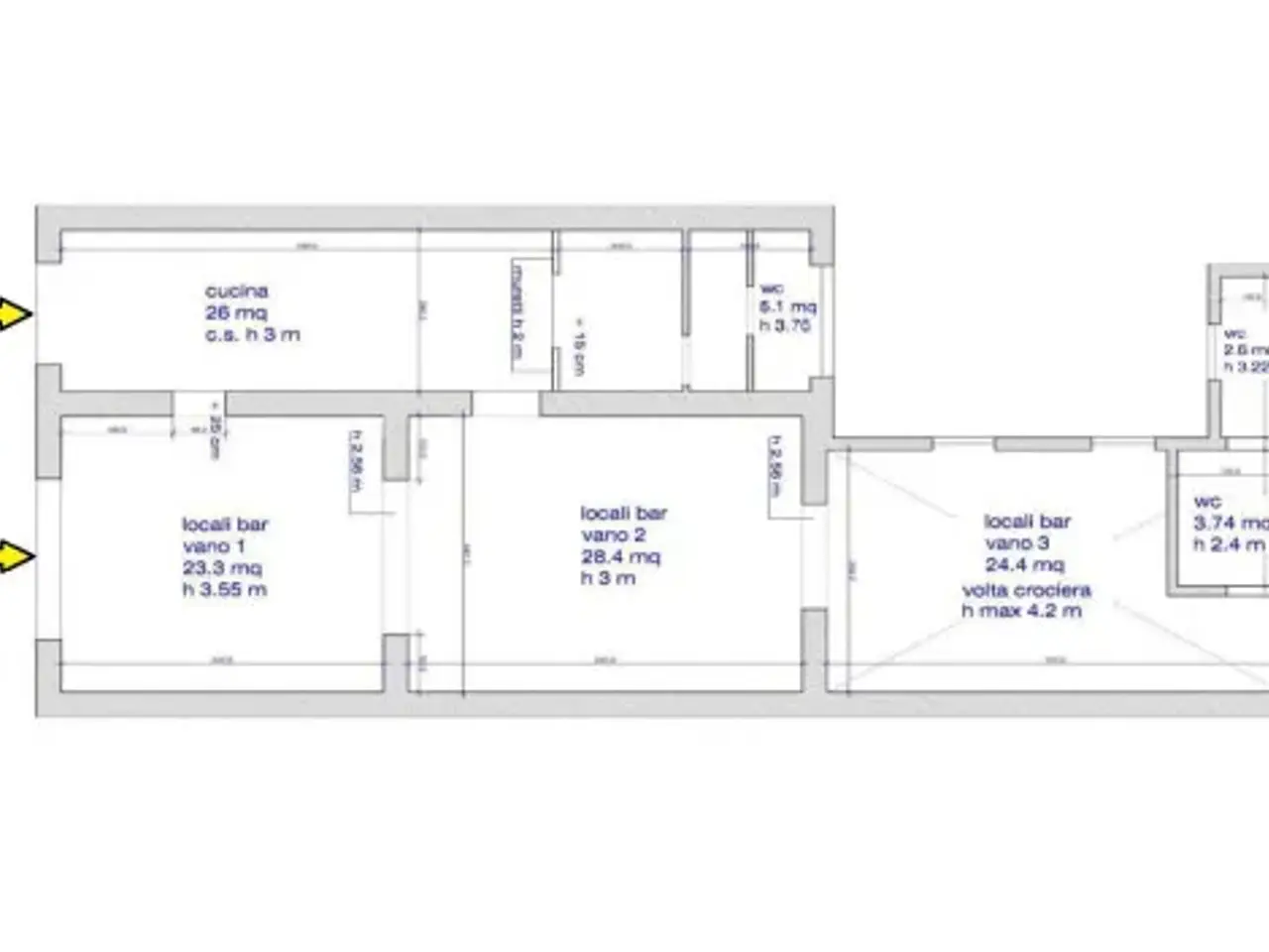 Negozio in Via Goito 14, Bologna, {3} - Planimetria 1
