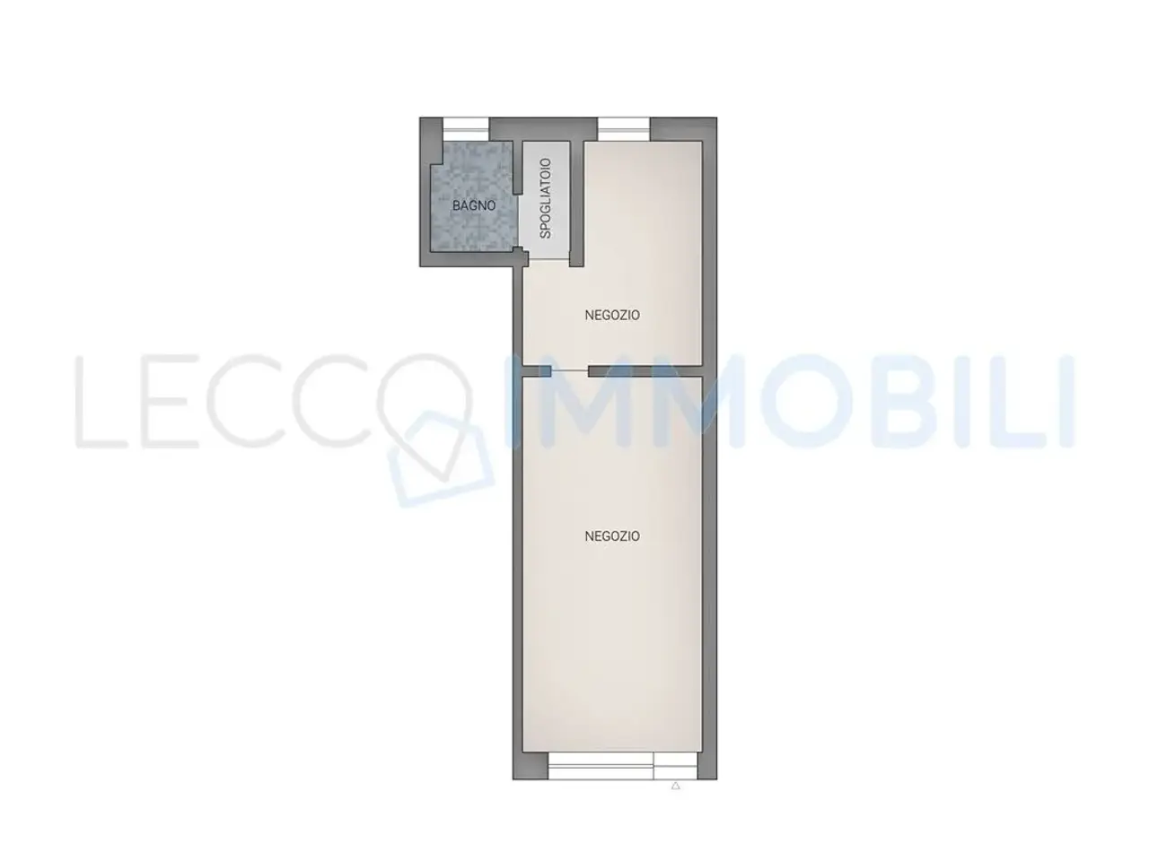 Negozio in Via Turbada 15a, Lecco, {3} - Planimetria 1