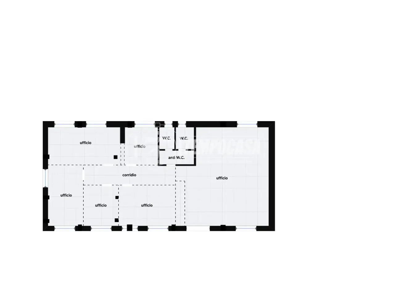 Ufficio in Via Giuseppe Mazzini 17/a, Villa Guardia, {3} - Planimetria 1
