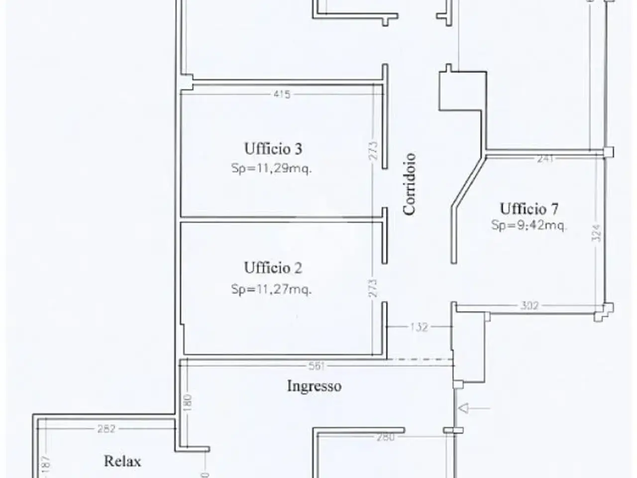 Ufficio in Via Giuseppe Mazzini, Sassuolo, {3} - Planimetria 1