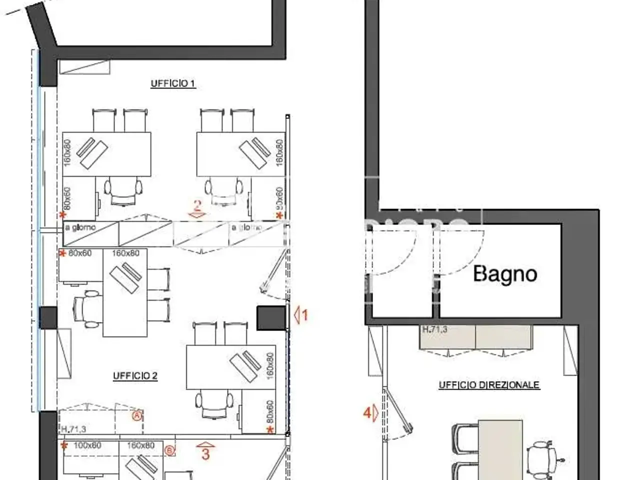 Ufficio in , Modena, {3} - Planimetria 1