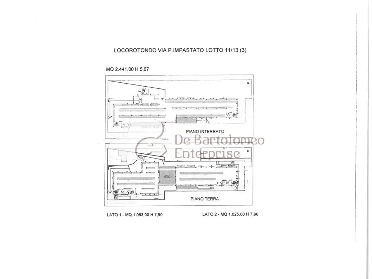 Capannone in Via Peppino Impastato, Locorotondo, {3} - Planimetria 1