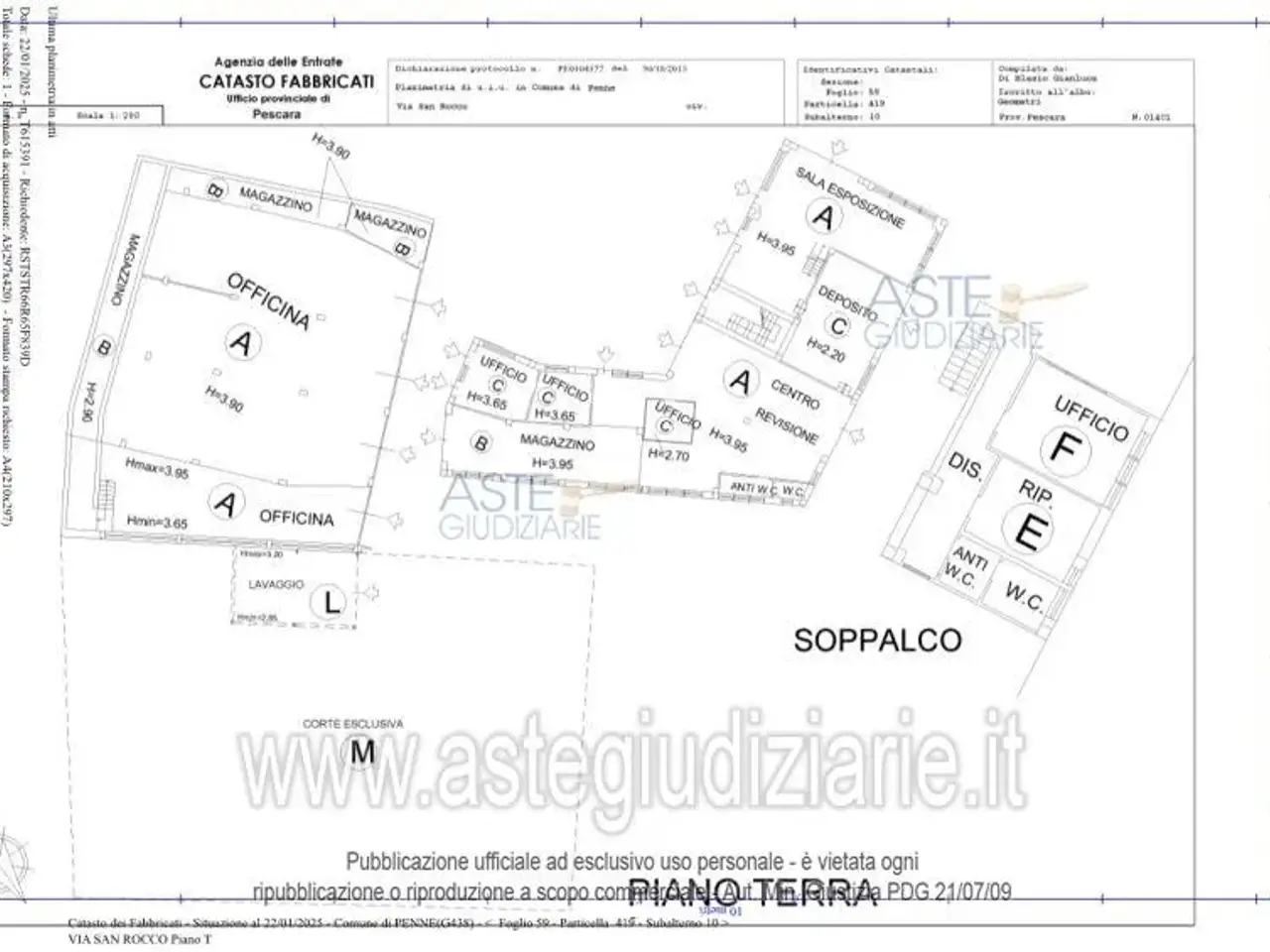 Fabbricato misto in Via San Rocco, 48, 65017 Penne Pe, Italia 48, Penne, {3} - Planimetria 1