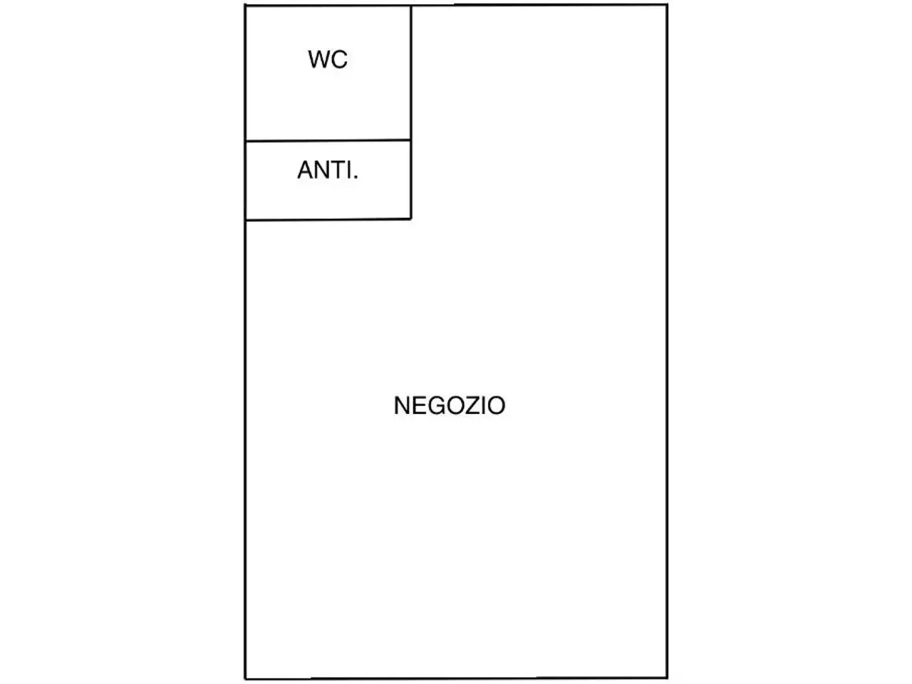 Negozio in Via San Mauro 1, Cesena, {3} - Planimetria 1