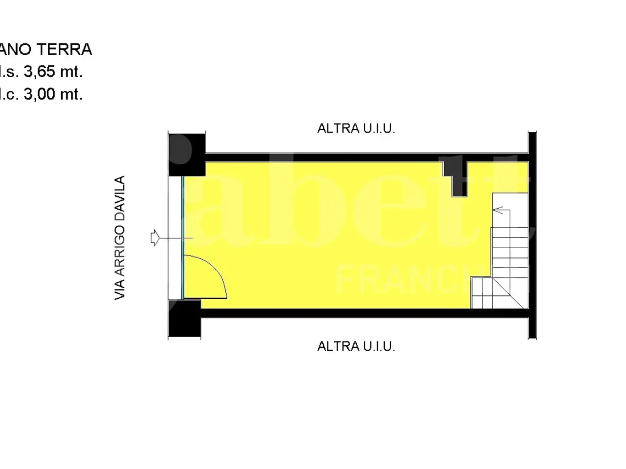 Negozio in Via Arrigo Davila 80, Roma, {3} - Planimetria 1