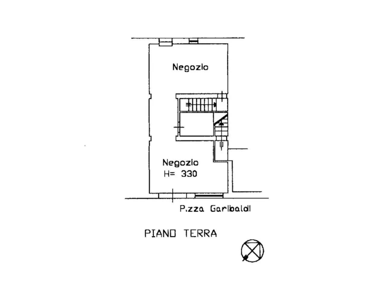 Negozio in Piazza Giuseppe Garibaldi, Fabriano, {3} - Planimetria 1