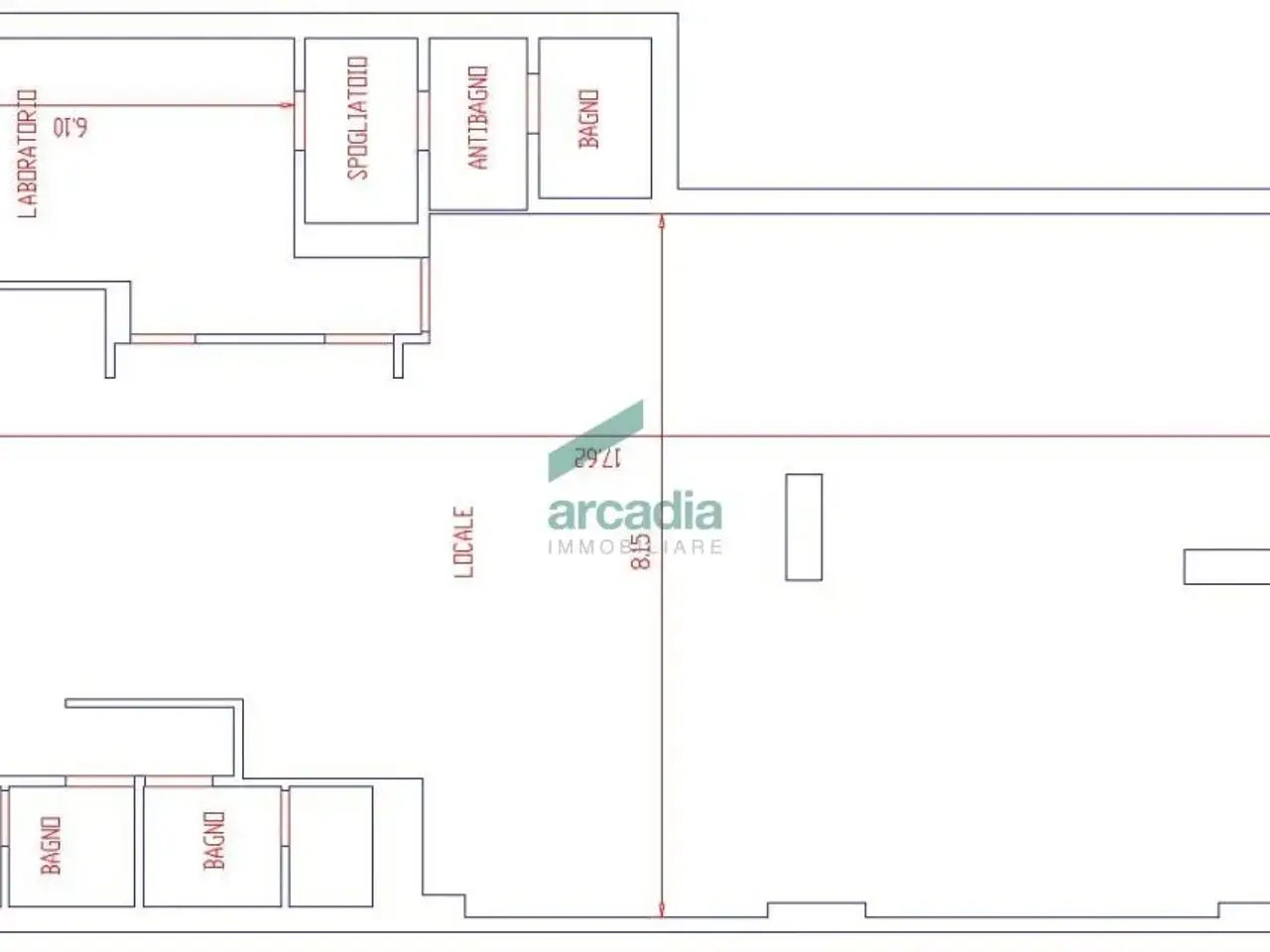 Palazzina commerciale in Via Salvatore Matarrese, Bari, {3} - Planimetria 1