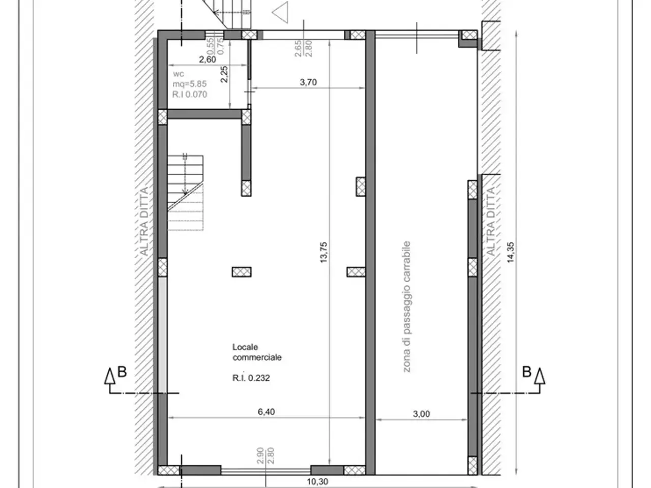 Palazzina commerciale in Corso Trieste 86/Bis, Telese, {3} - Planimetria 1