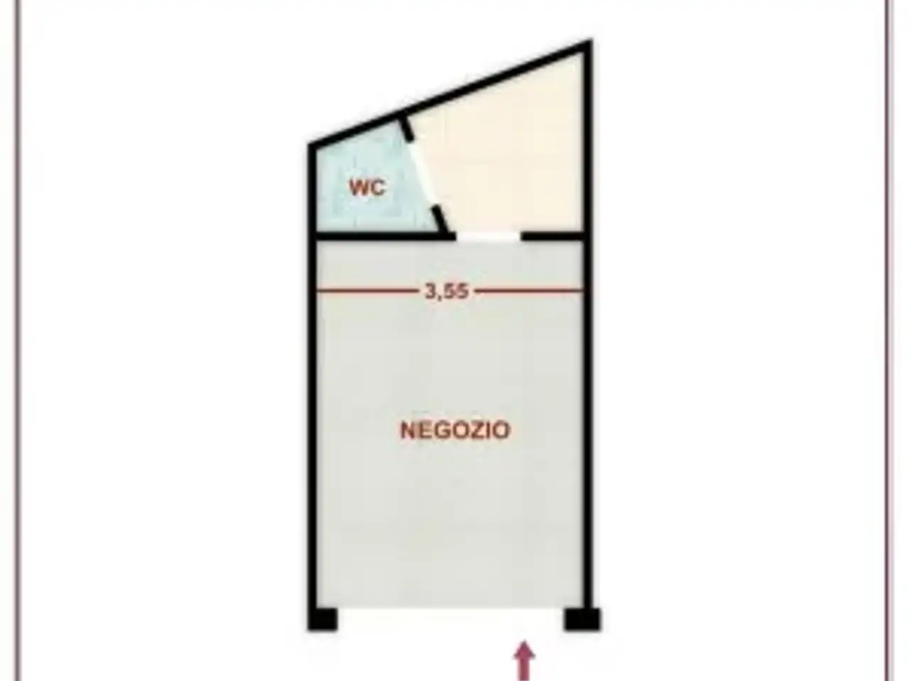 Negozio in Via Vittoria Colonna, Napoli, {3} - Planimetria 1