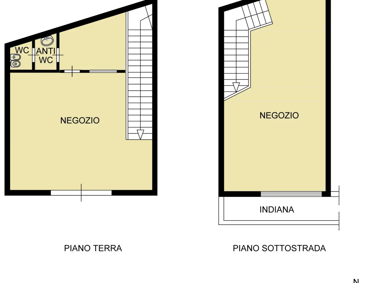 Negozio in Via Bartolomeo Berrettaro 10, Palermo, {3} - Planimetria 1