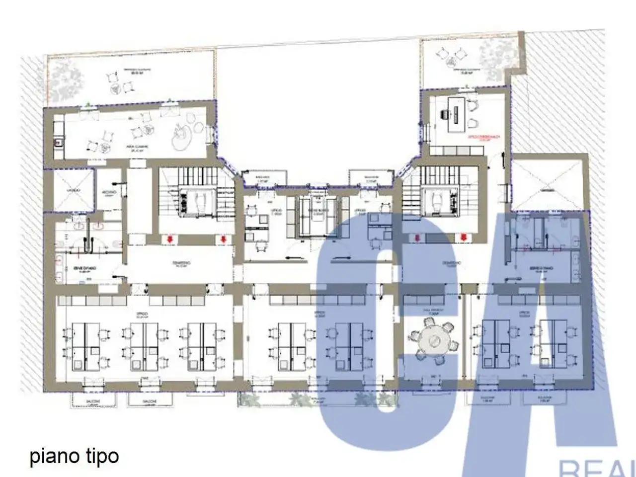 Ufficio in Via De Togni Aristide, Milano, {3} - Planimetria 1