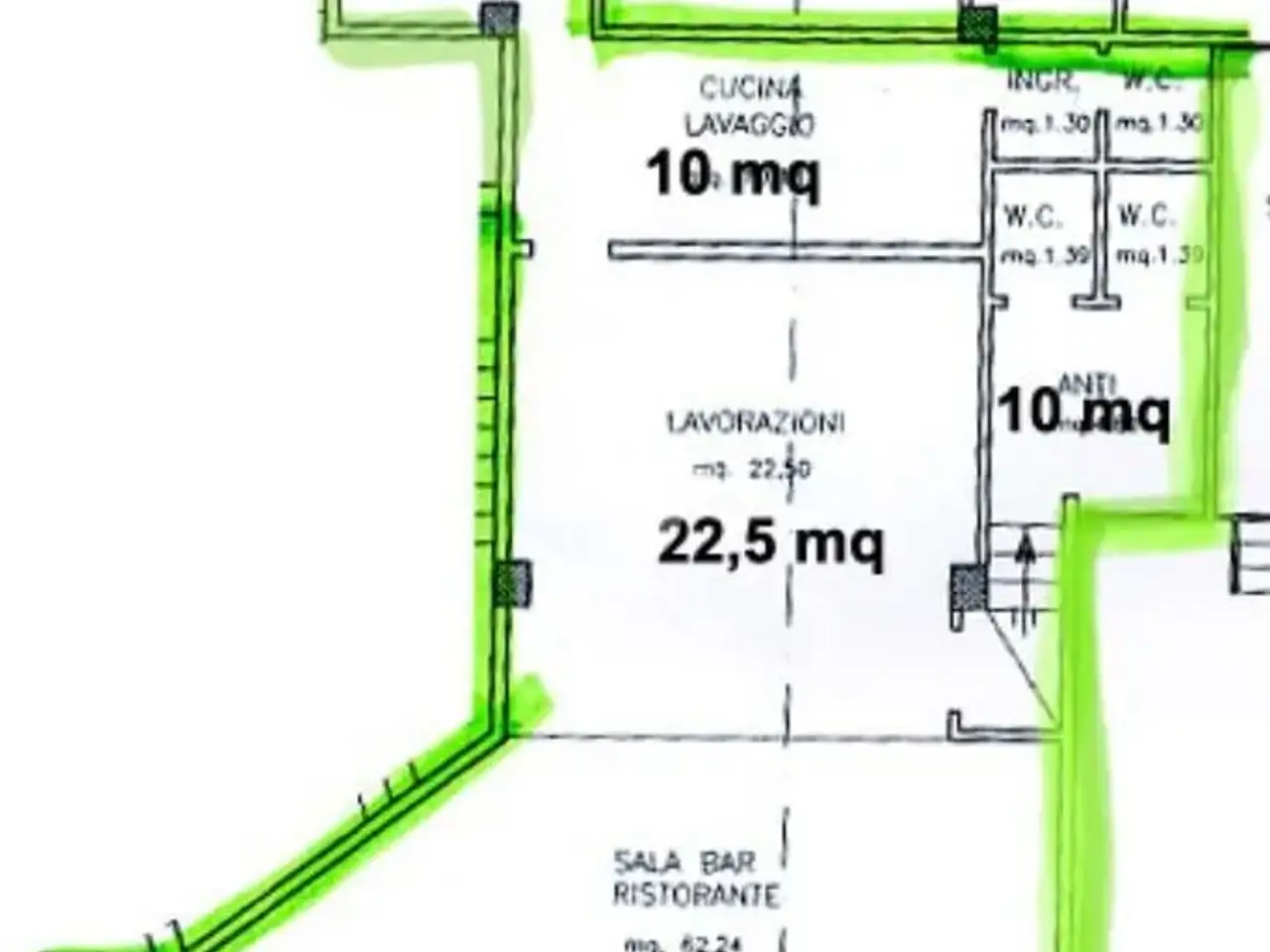 Negozio in Via Quinto Ennio 43, Bellaria-Igea Marina, {3} - Planimetria 1