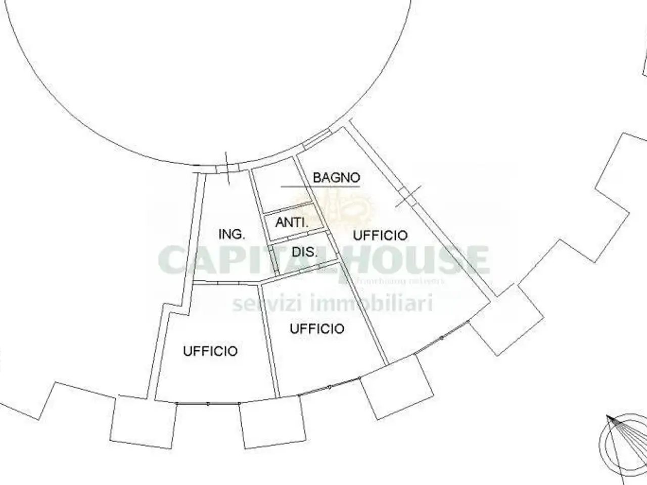 Ufficio in Via Enrico Caruso 65, Vignola, {3} - Planimetria 1