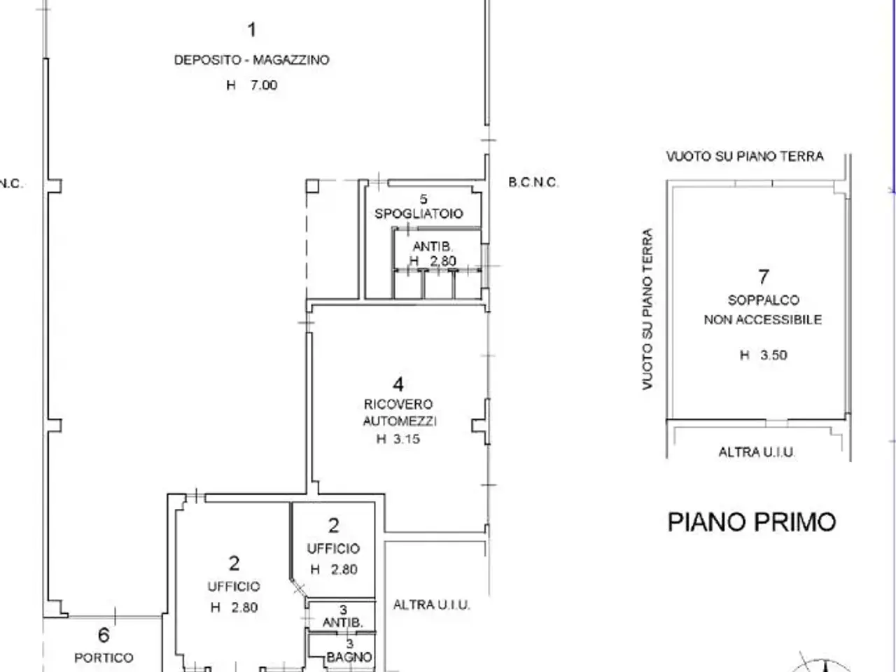 Capannone in Via Ada Negri 10, Cavenago D'Adda, {3} - Planimetria 1