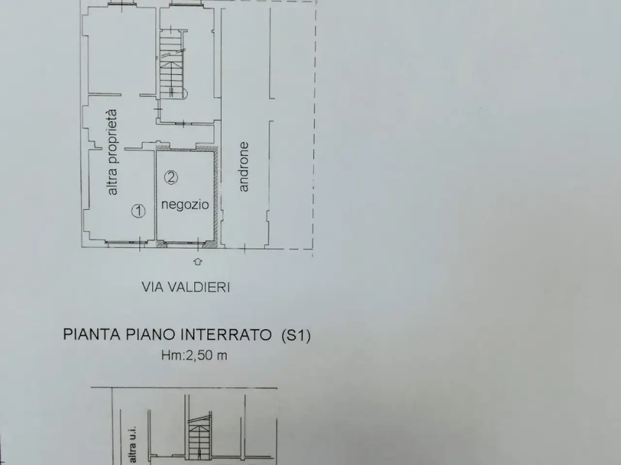 Negozio in Via Valdieri 13/B, Torino, {3} - Planimetria 1