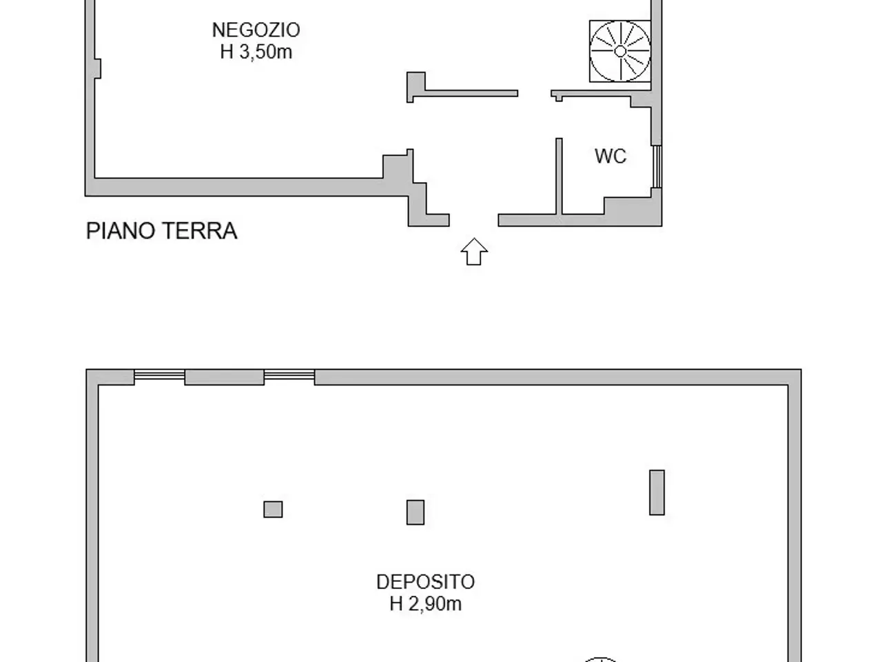 Negozio in Via Nicola Romeo 14, Milano, {3} - Planimetria 1