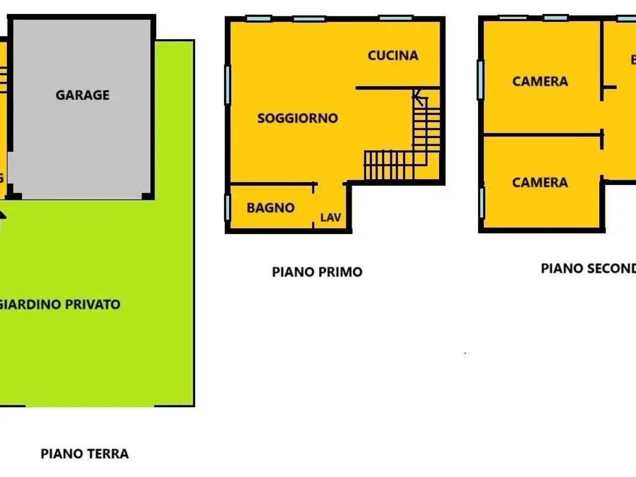 Villa a schiera, Massa Lombarda - Planimetria 1