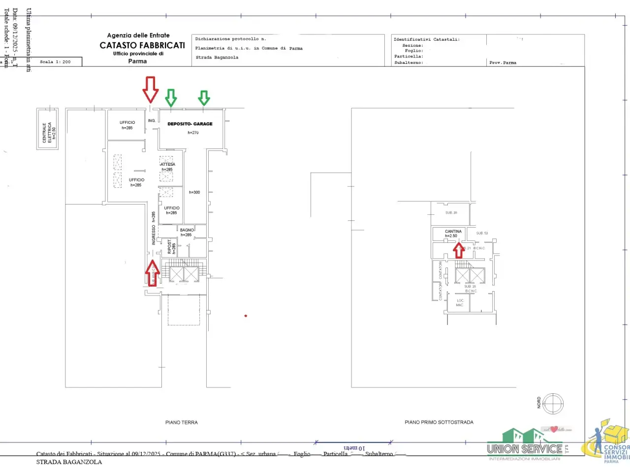 Ufficio in Strada Baganzola, Parma, {3} - Planimetria 1