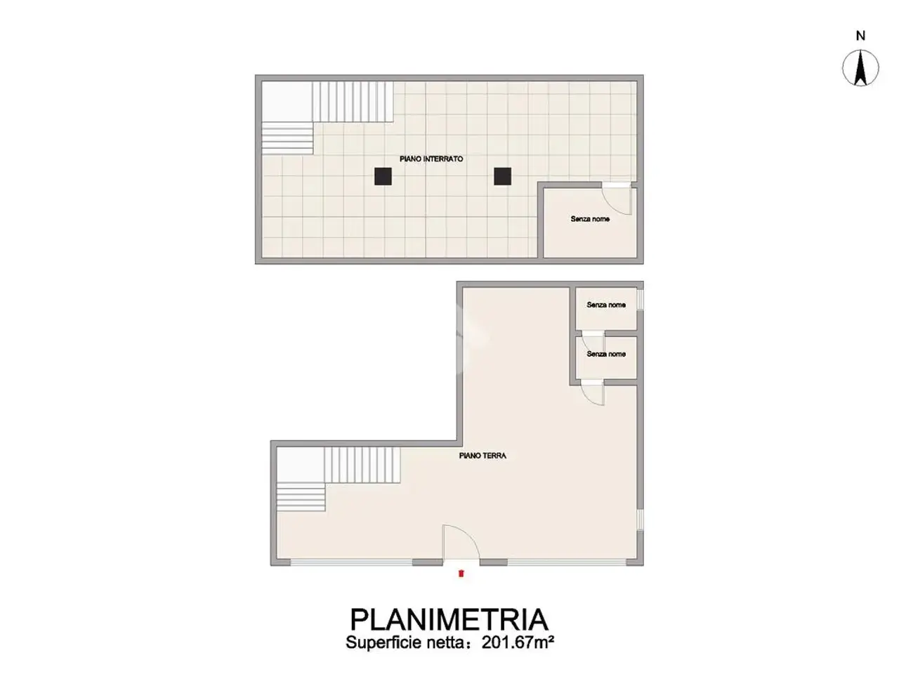 Negozio in Piazza Europa 2, Curtarolo, {3} - Planimetria 1