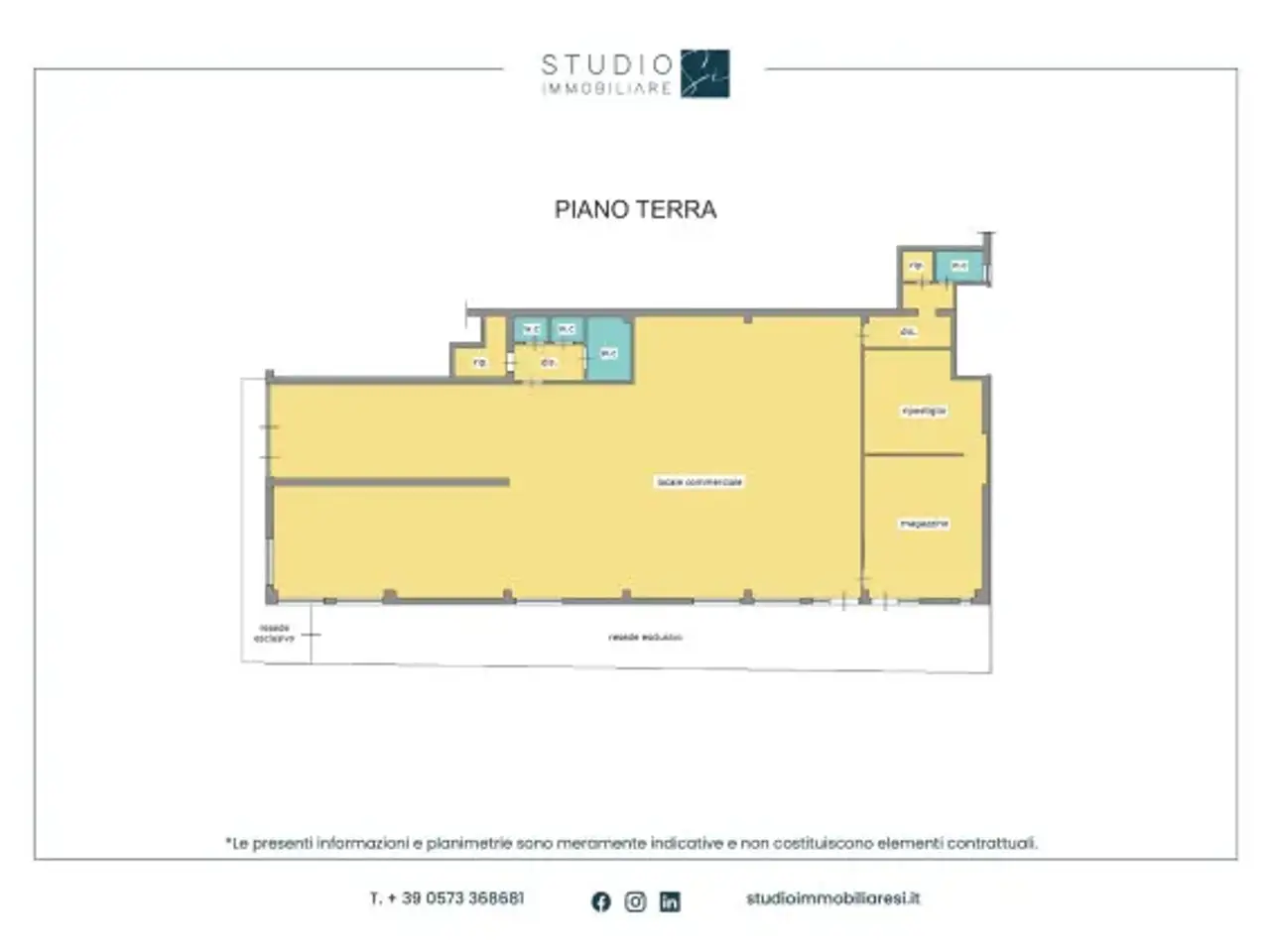 Negozio in Via Luigi Galvani, Pistoia, {3} - Planimetria 1