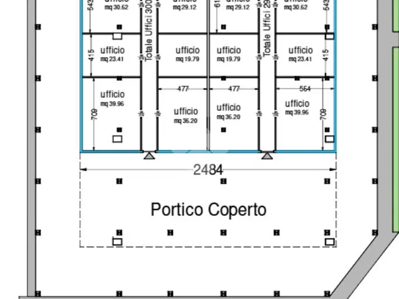 Ufficio in Via F. Turati 111, Cerro Maggiore, {3} - Planimetria 1