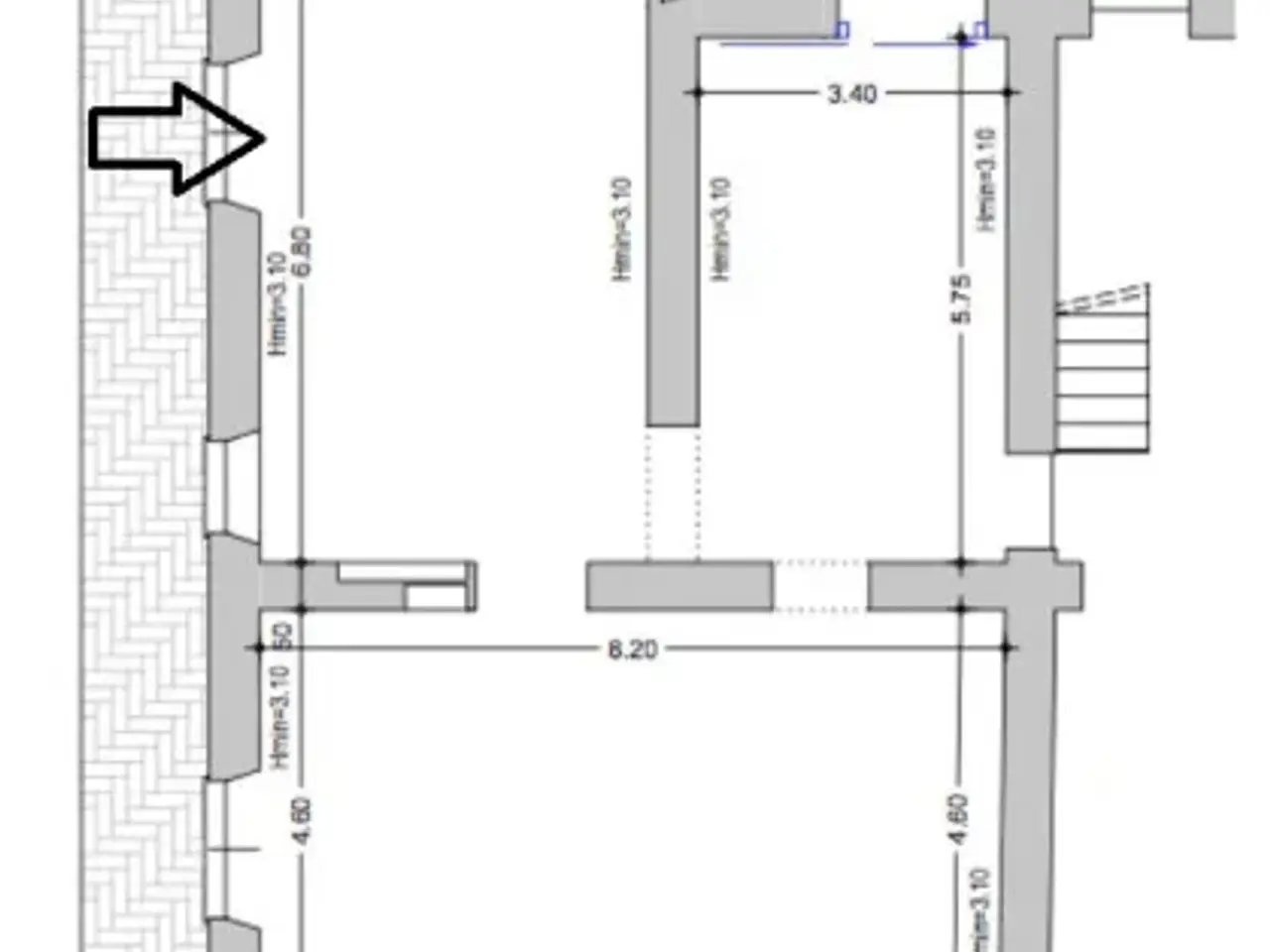 Negozio in Via Sebastiano Grandis, Cuneo, {3} - Planimetria 1