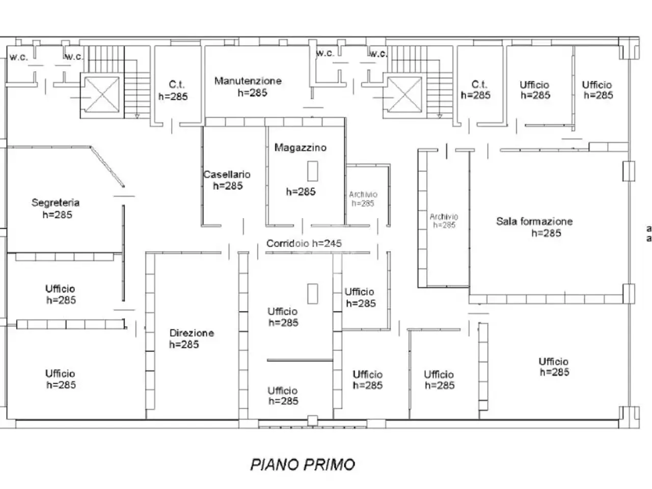 Ufficio in Via Stazione, Mirano, {3} - Planimetria 1