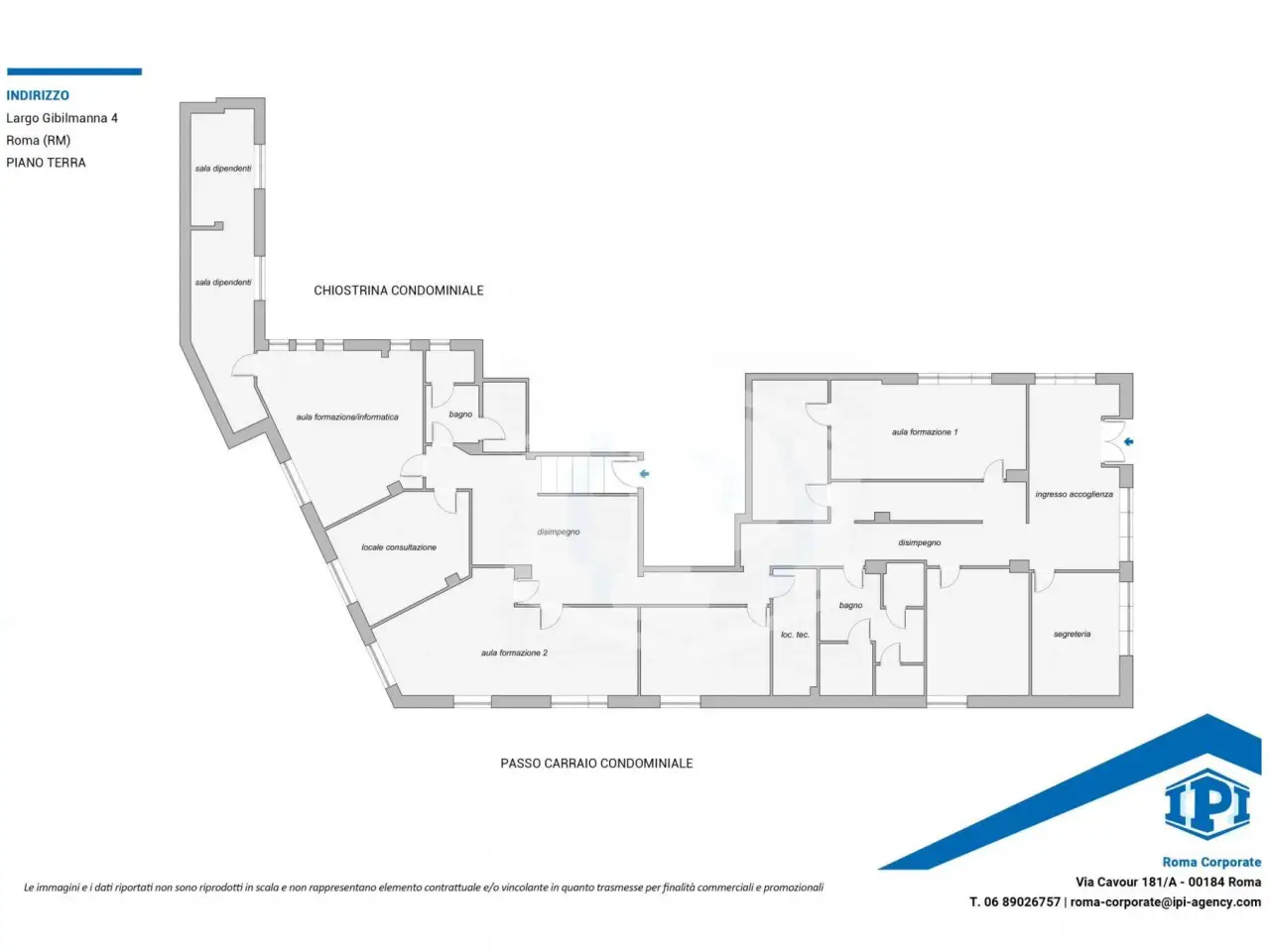 Ufficio in Largo Gibilmanna 4, Roma, {3} - Planimetria 1
