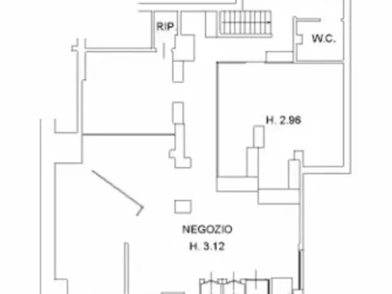 Negozio in Piazza Cesare Battisti 5, Brescia, {3} - Planimetria 1