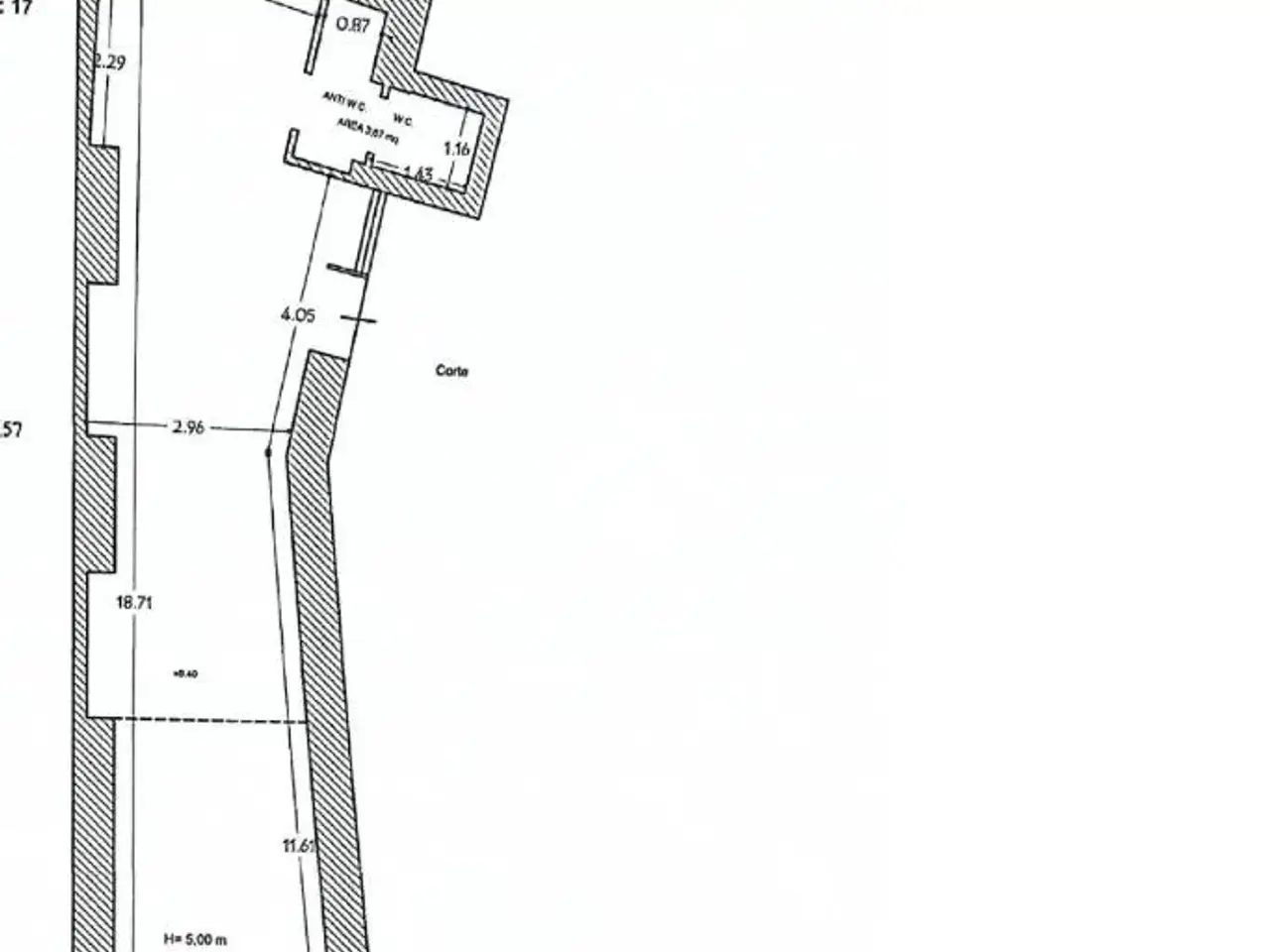 Negozio in Corso Vittorio Emanuele 21, Napoli, {3} - Planimetria 1